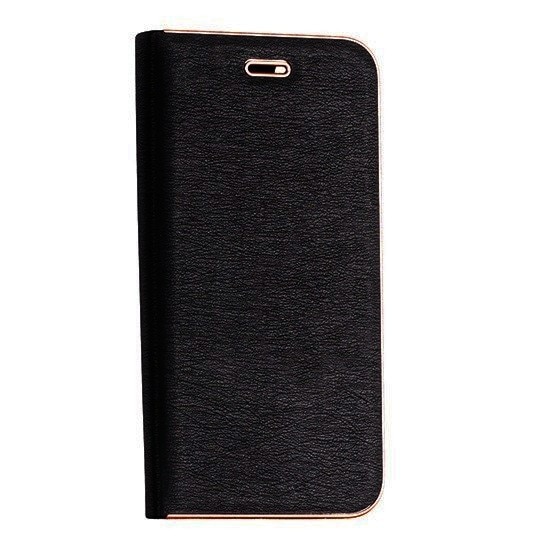 Husa flip Vennus Soft Flexy Magnet stand neagra cu rama pentru Samsung Galaxy S8 G950