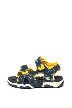 Timberland, Sandale de piele ecologica Adventure Seeker 2, Bleumarin/Galben Timberland, Sandale de piele ecologica Adventure Seeker 2, Bleumarin/Galben