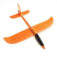 avion planor din polistiren in punga  lungime 47 cm  portocaliu  robentoys imagen 3_0_
0