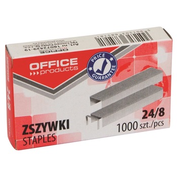 Capse zincate OFFICE Products 24/8, 1000 buc/cutie Capse zincate OFFICE Products 24/8, 1000 buc/cutie