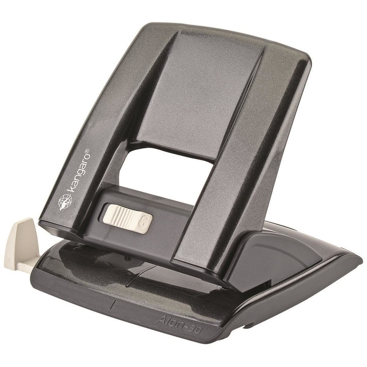 Kangaro Aion-30 fémlyukasztó, 30 lapos, metálszürke