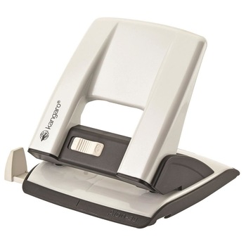 Perforator Kangaro Aion-30 din metal, 30 coli, alb metalizat Perforator Kangaro Aion-30 din metal, 30 coli, alb metalizat