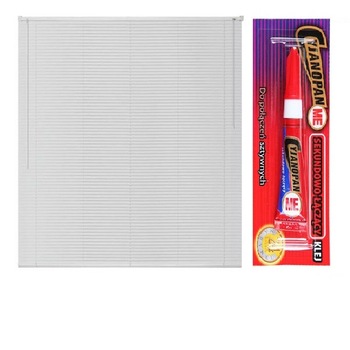 Jaluzea orizontala material plastic,pvc, culoare alb 70 cm x 110 cm +1 adeziv/fixare termopan Jaluzea orizontala material plastic,pvc, culoare alb 70 cm x 110 cm +1 adeziv/fixare termopan
