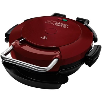 Gratar electric George Foreman Entertaining 360 24640-56, 1750 W, Placi detasabile, Control al temperaturii, Plita pentru copt, Rosu Gratar electric George Foreman Entertaining 360 24640-56, 1750 W, Placi detasabile, Control al temperaturii, Plita pentru copt, Rosu