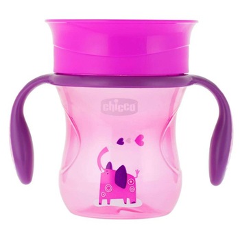 Canuta Chicco 360 Perfect Cup, fete, de la un an, Roz Canuta Chicco 360 Perfect Cup, fete, de la un an, Roz