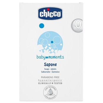 Sapun crema Chicco Baby Moments, 100 g Sapun crema Chicco Baby Moments, 100 g