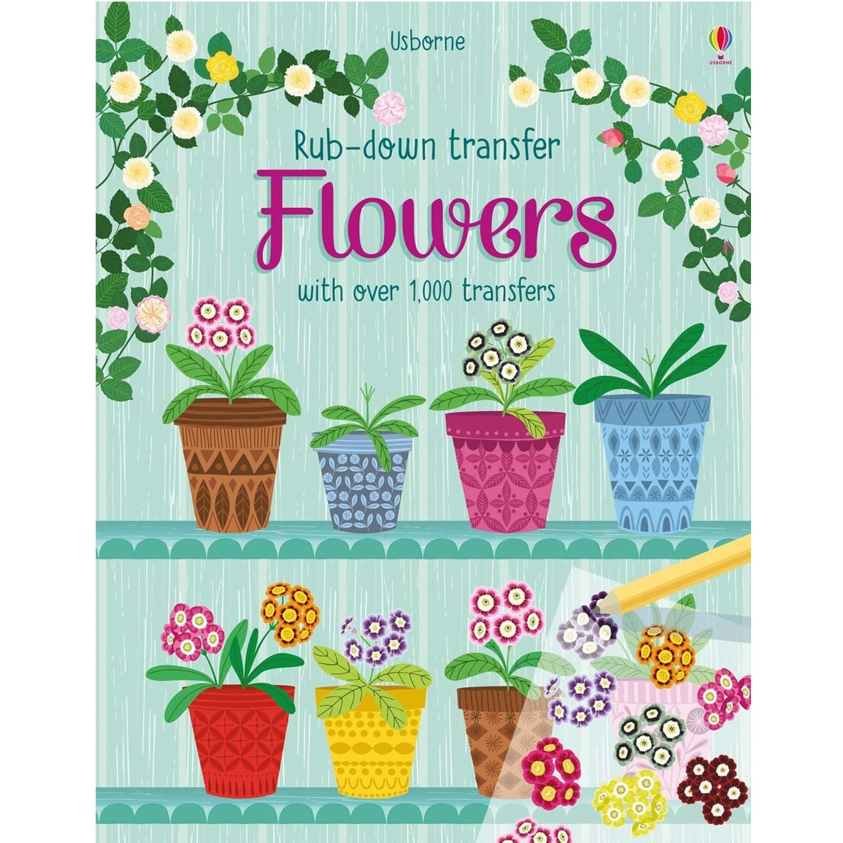 Rub down transfer Flowers Usborne - Hannah Watson