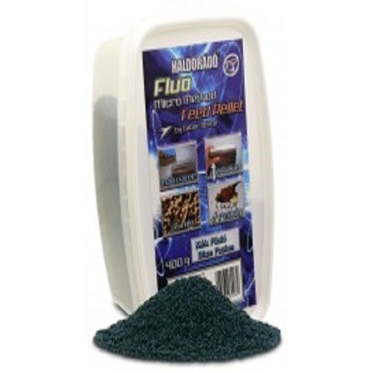 Pelete,Haldorado,Fluo Micro Method Feed Pellet - Blue Fusion 400 g