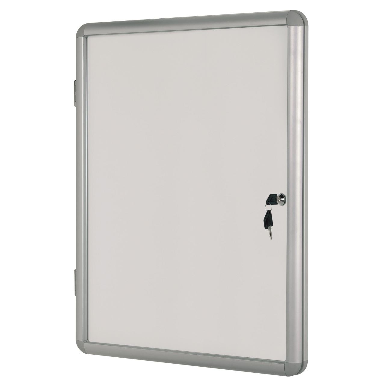 Avizier magnetic Bi-Office, 67 x 93 cm, 9 x A4, geam din plastic, cristal, rama aluminiu