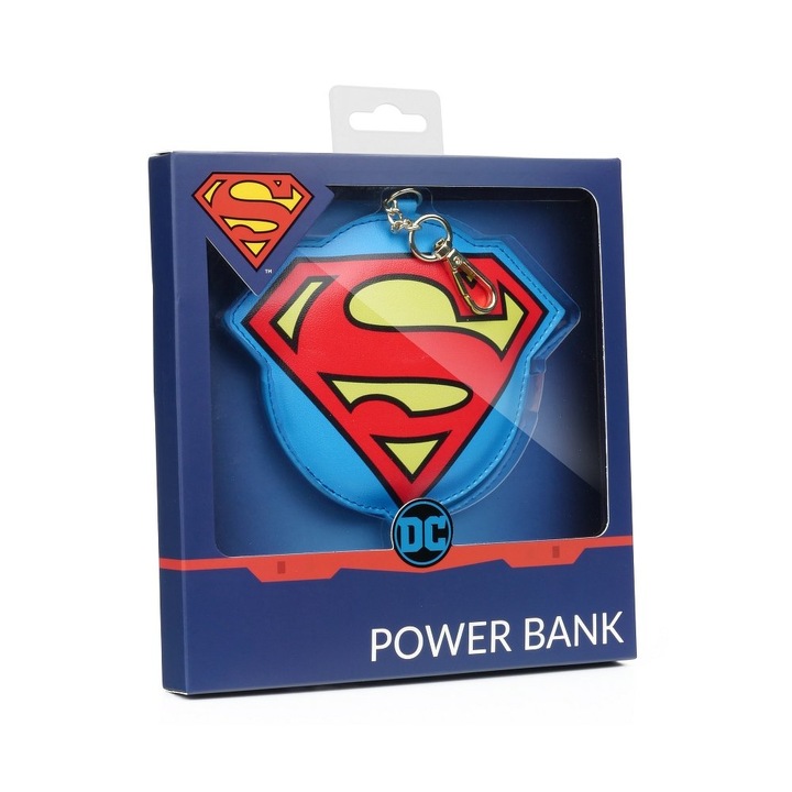 Преносима батерия DC Superman PowerBank, 2200mAh