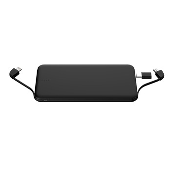 Acumulator extern POWERZILLA PZ07K - 6000 mAh Power Bank cablu MicroUSB/Lightning atasat si adaptor USB Type C, Universal Powerbank Acumulator extern POWERZILLA PZ07K - 6000 mAh Power Bank cablu MicroUSB/Lightning atasat si adaptor USB Type C, Universal Powerbank