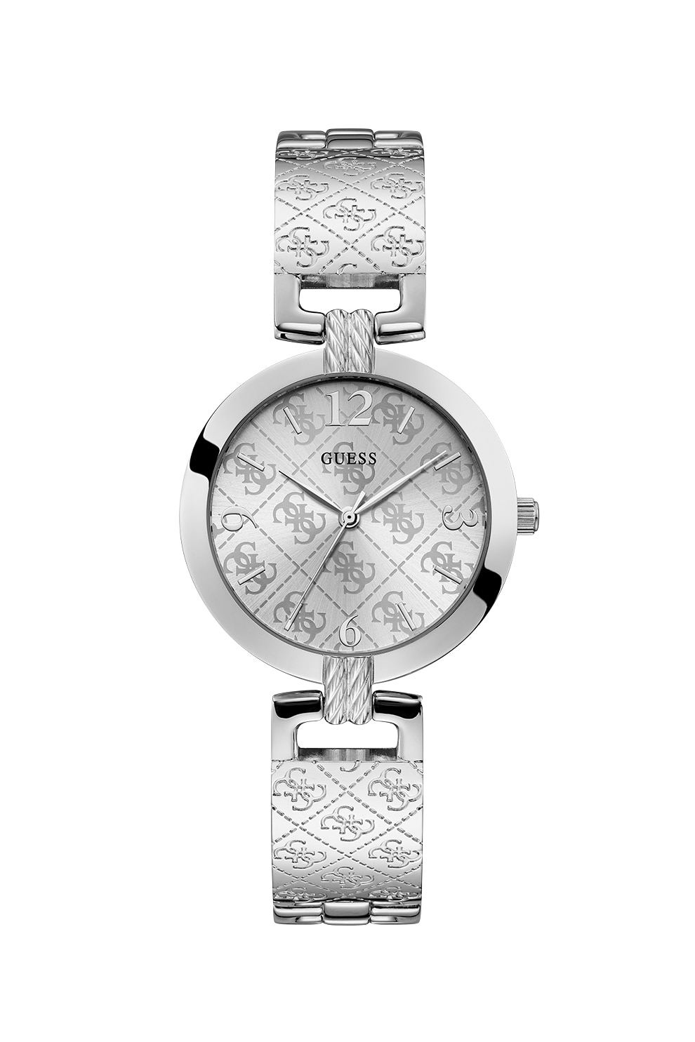 Guess, Ceas cu model logo, Argintiu
