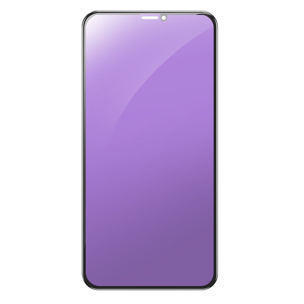 Folie Sticla Devia Van Anti-BlueRay Full pentru iPhone XS Max, Negru