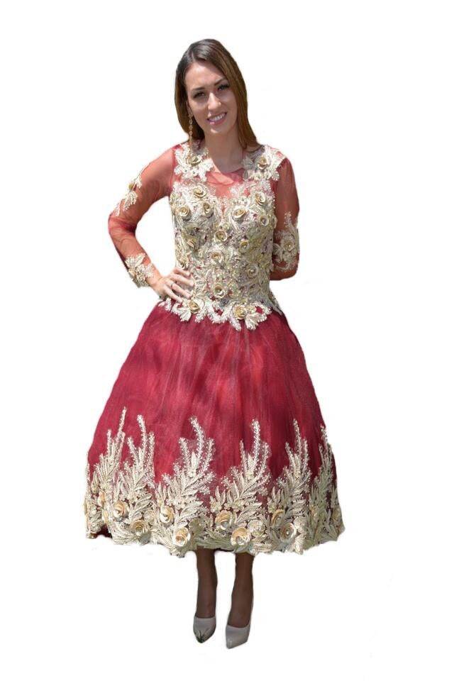 Rochie de seara, design rafinat cu cerc, D&J Exclusive, Visiniu