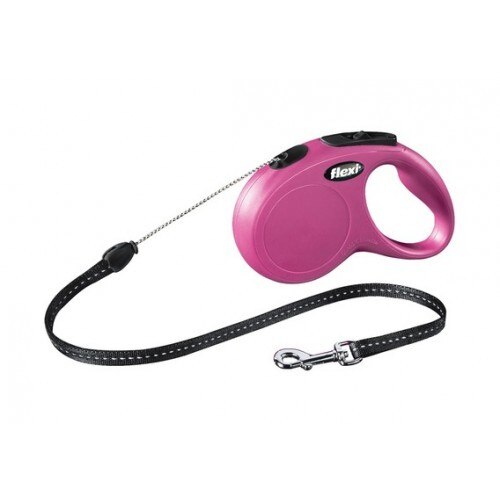 Lesa Flexi Banda Classic S 5m pana la 12kg Pink 11786