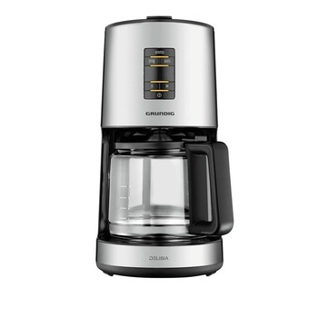 Cafetiera Grundig Delisia KM 7680, 1000 W, 1.25 l, Argintiu Cafetiera Grundig Delisia KM 7680, 1000 W, 1.25 l, Argintiu