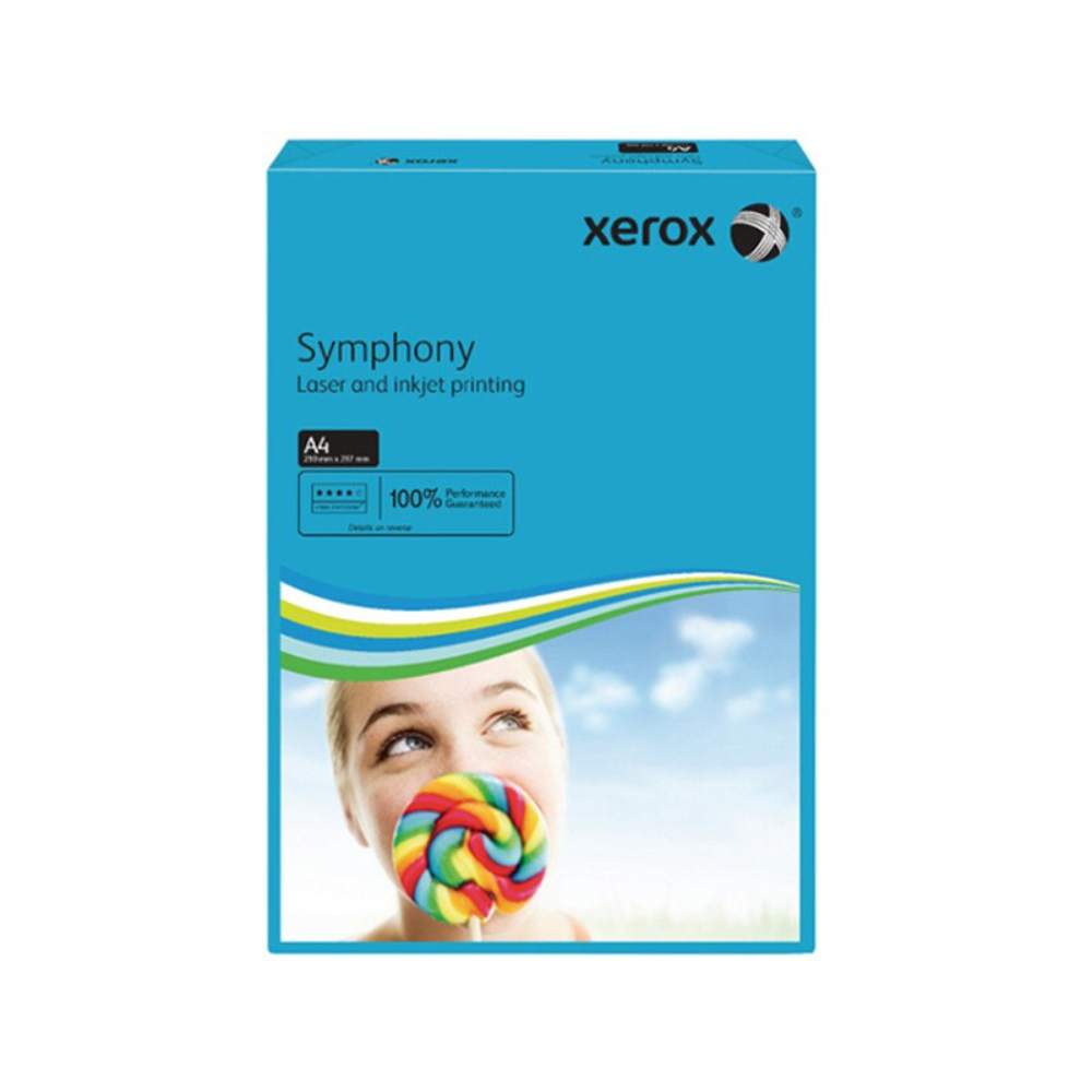 Top 500 Coli Hartie de Copiator Xerox, A4, Albastru Intens, 80 g/m²