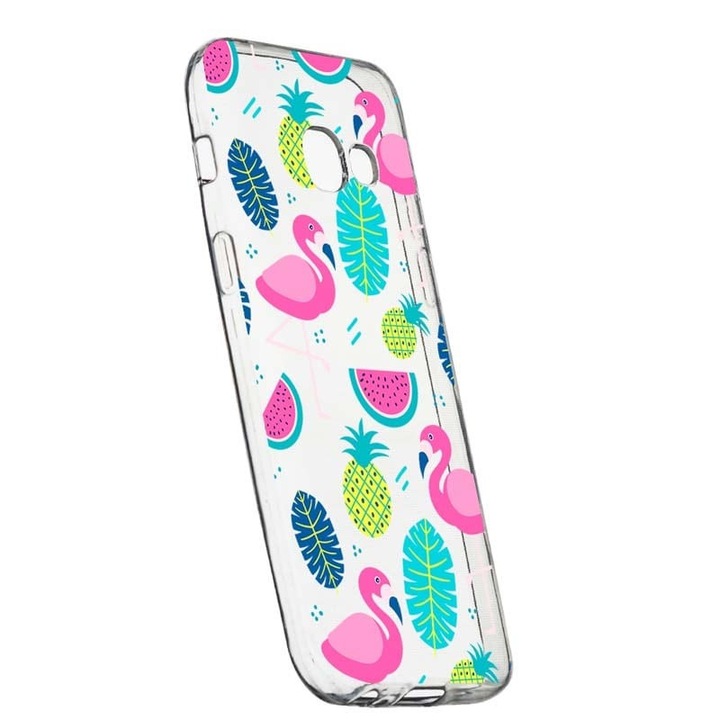Husa pentru Samsung Galaxy J4+ 2018, Flamingo, 91, Silicon