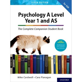The Complete Companions for AQA A Level Psychology 5th Edition: 16-18: The Complete Companions: A Level Year 1 and AS Psychology Student Book 5th Edition de Mike Cardwell The Complete Companions for AQA A Level Psychology 5th Edition: 16-18: The Complete Companions: A Level Year 1 and AS Psychology Student Book 5th Edition de Mike Cardwell