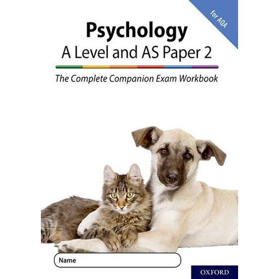 The Complete Companions for AQA Fourth Edition: 16-18: The Complete Companions: A Level Year 1 and AS Psychology: Paper 2 Exam Workbook for AQA de Rob McIlveen