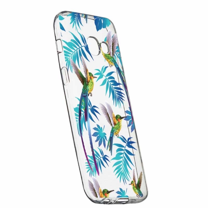 Husa pentru Samsung Galaxy J4+ 2018, Silicon, Slim, Tropical, 186