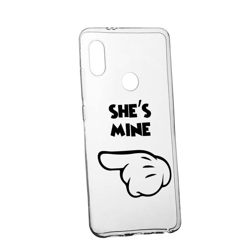 Husa pentru Huawei P Smart 2019, She's Mine , 106, din din silicon premium, rezistenta la uzura, anti-alunecare