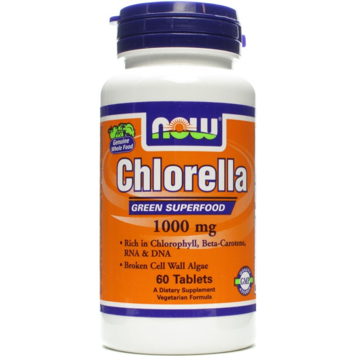 Now Chlorella alga 1000 mg (60 tabletta) - eMAG.hu