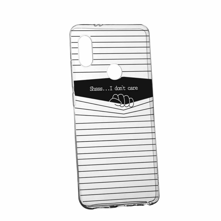 Huawei Y7 2019 I Don't Care 36 Premium szilikon kopásálló prémium csúszásgátló tok