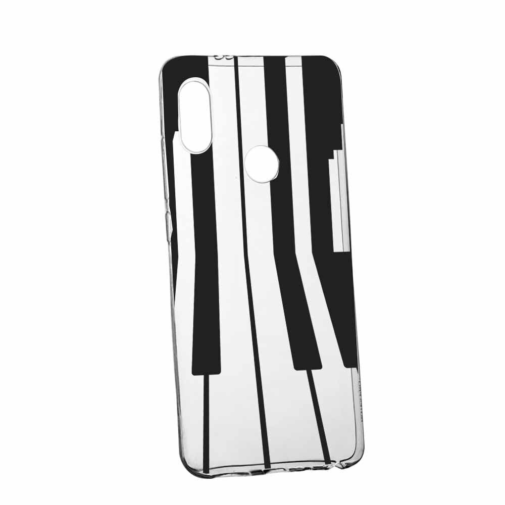 Husa pentru Huawei P Smart 2019, Piano, 45, din din silicon premium, rezistenta la uzura, anti-alunecare