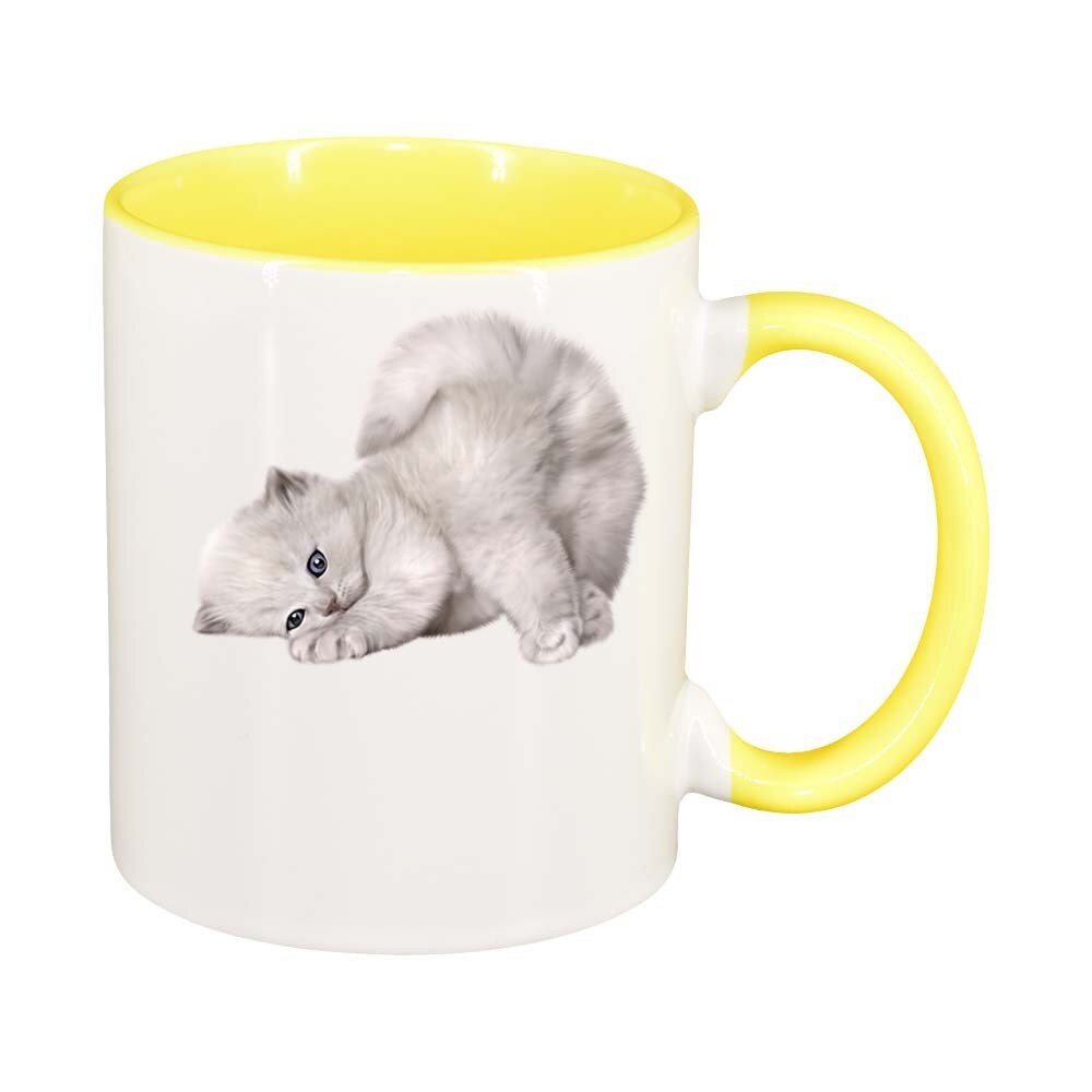 Cana Cat, interior galben, 330ml, D423