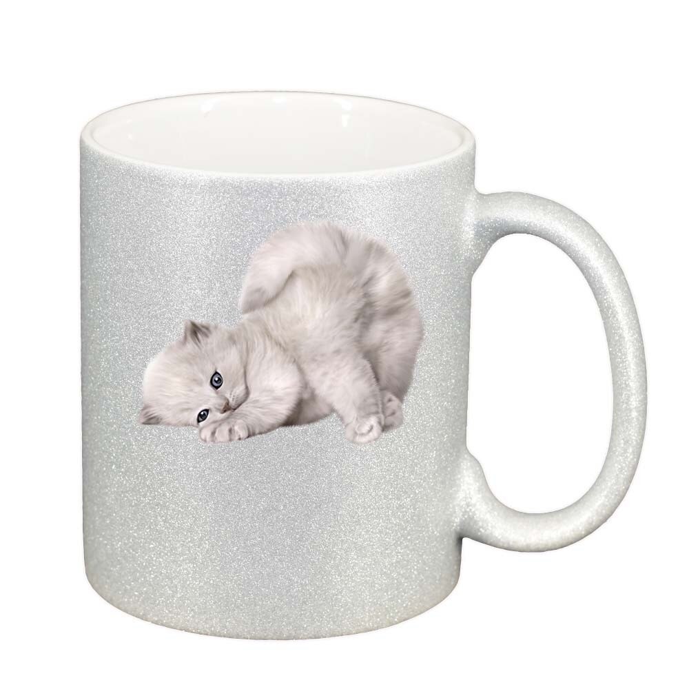 Cana Cat, argintiu sidefata glitter, 330ml, D423