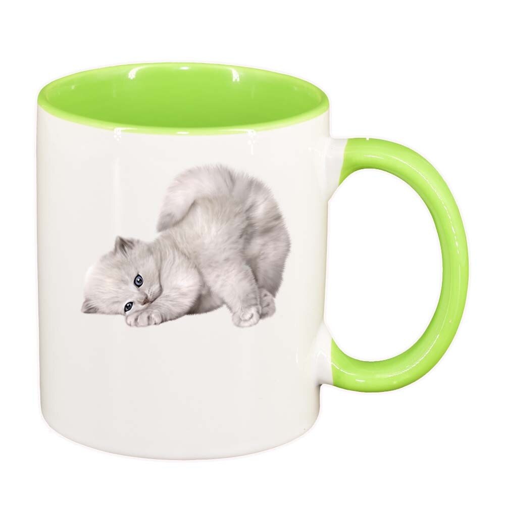 Cana Cat, interior verde deschis, 330ml, D423