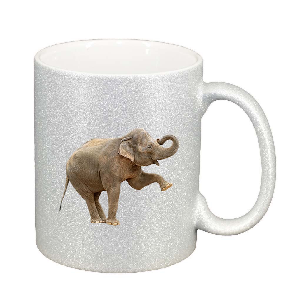 Cana Elephant, argintiu sidefata glitter, 330ml, D421