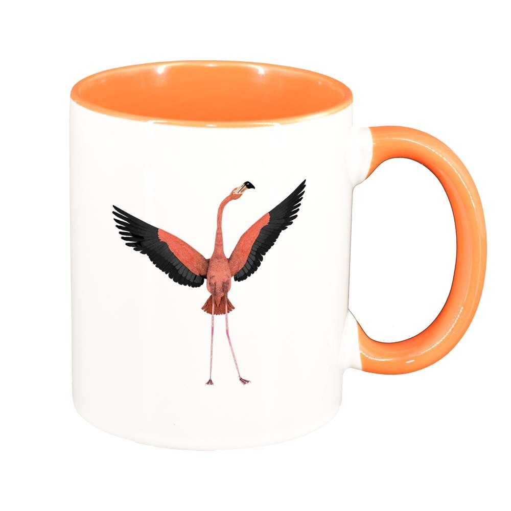 Cana Pelican, interior portocaliu, 330ml, D420