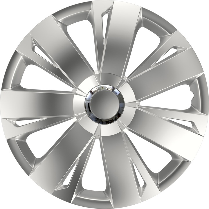Set 4 buc capace roti Energy silver RC (inel cromat) 15"