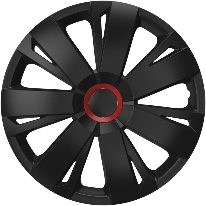 Set 4 buc capace roti Energy black RR (inel rosu) 14"