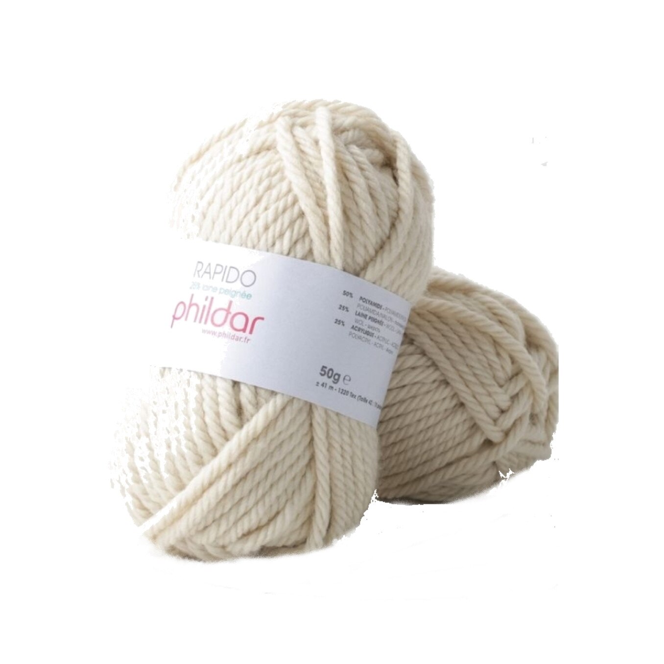 Fir pentru impletit Phil Rapido 2167 Sable, lungime 41 metri