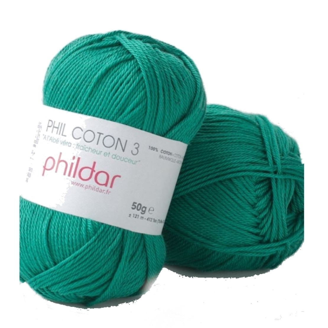 Fir pentru impletit Phil Coton 3 2298 Sapin, lungime 121 metri