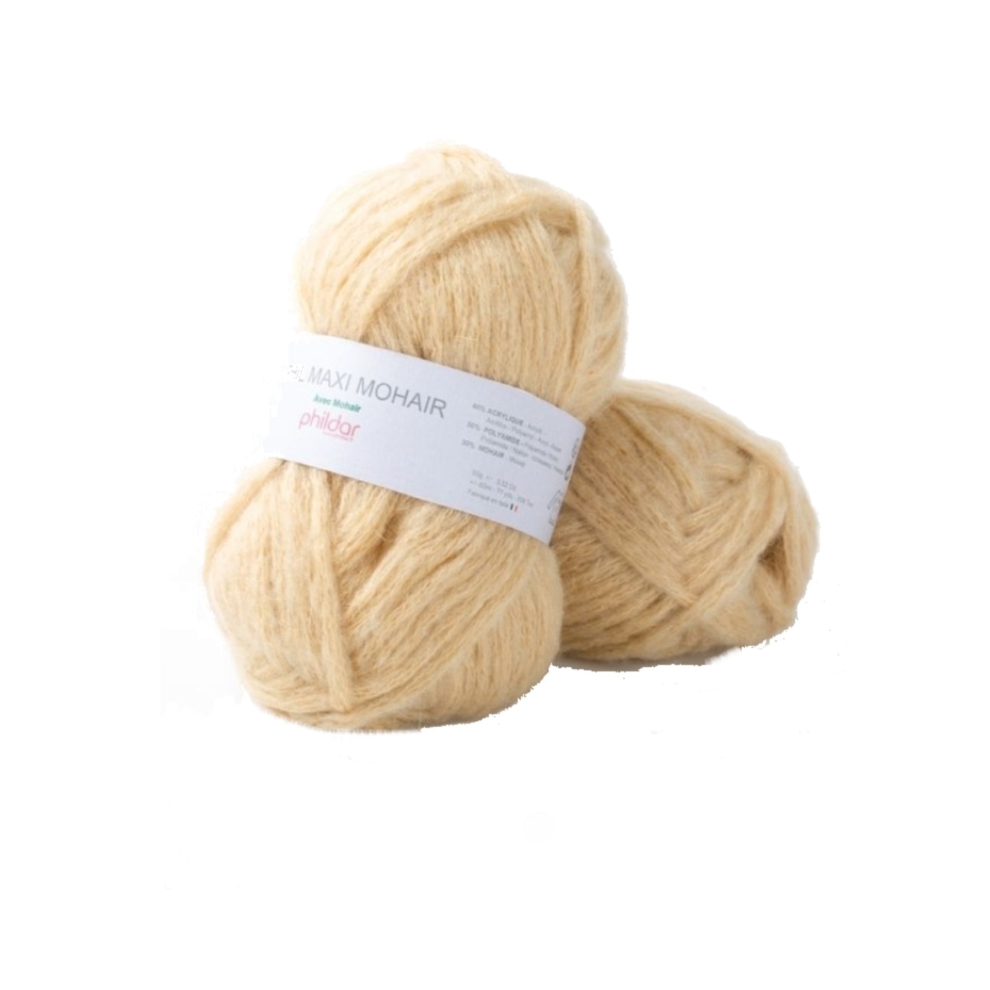 Fir pentru impletit Phil Maxi Mohair 0005 Orge, lungime 60 metri