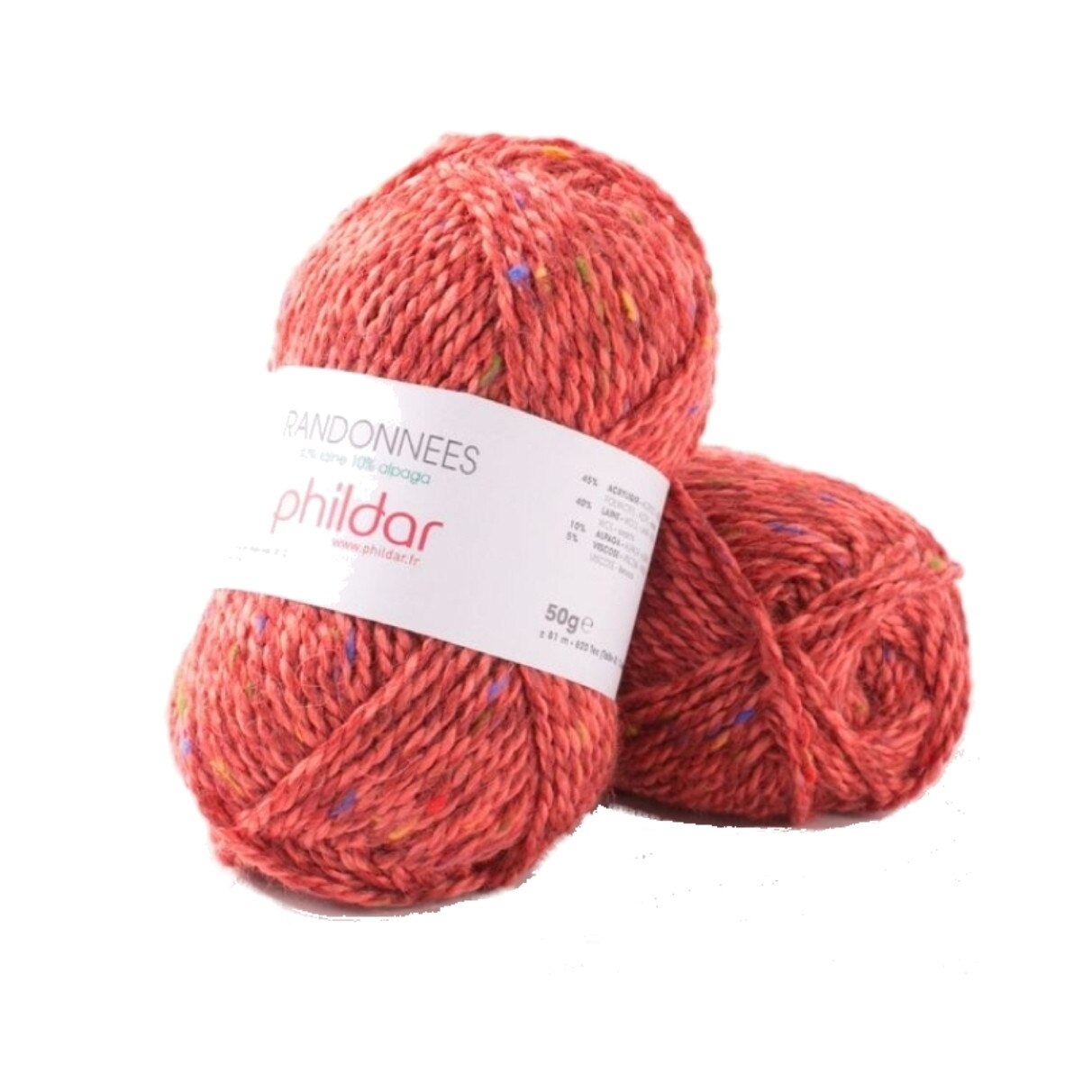 Fir pentru impletit Phil Randonnees 1038 Piment, lungime 81 metri