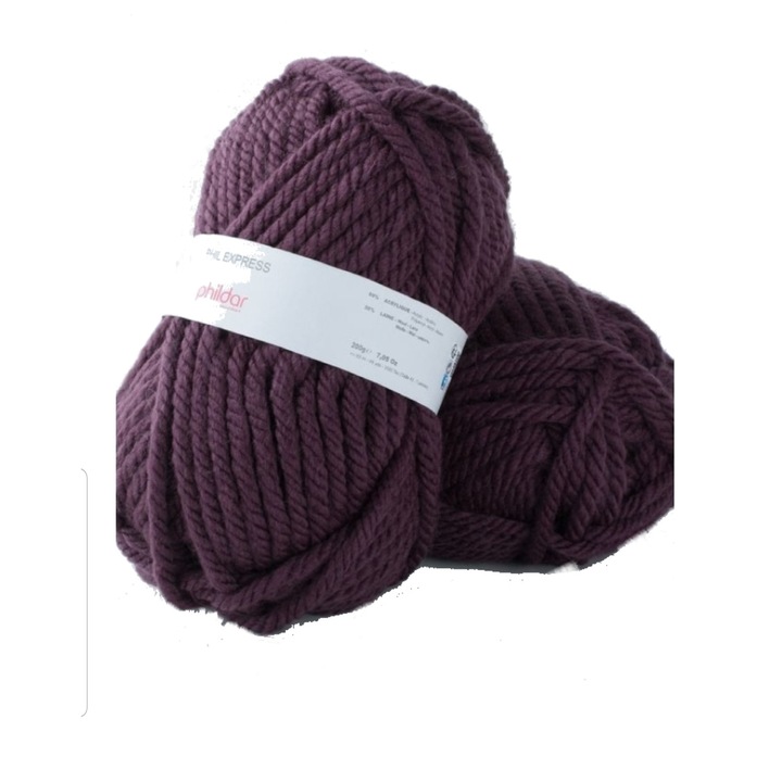 Fir pentru impletit Phil Express 2349 Aubergine, lungime 60 metri