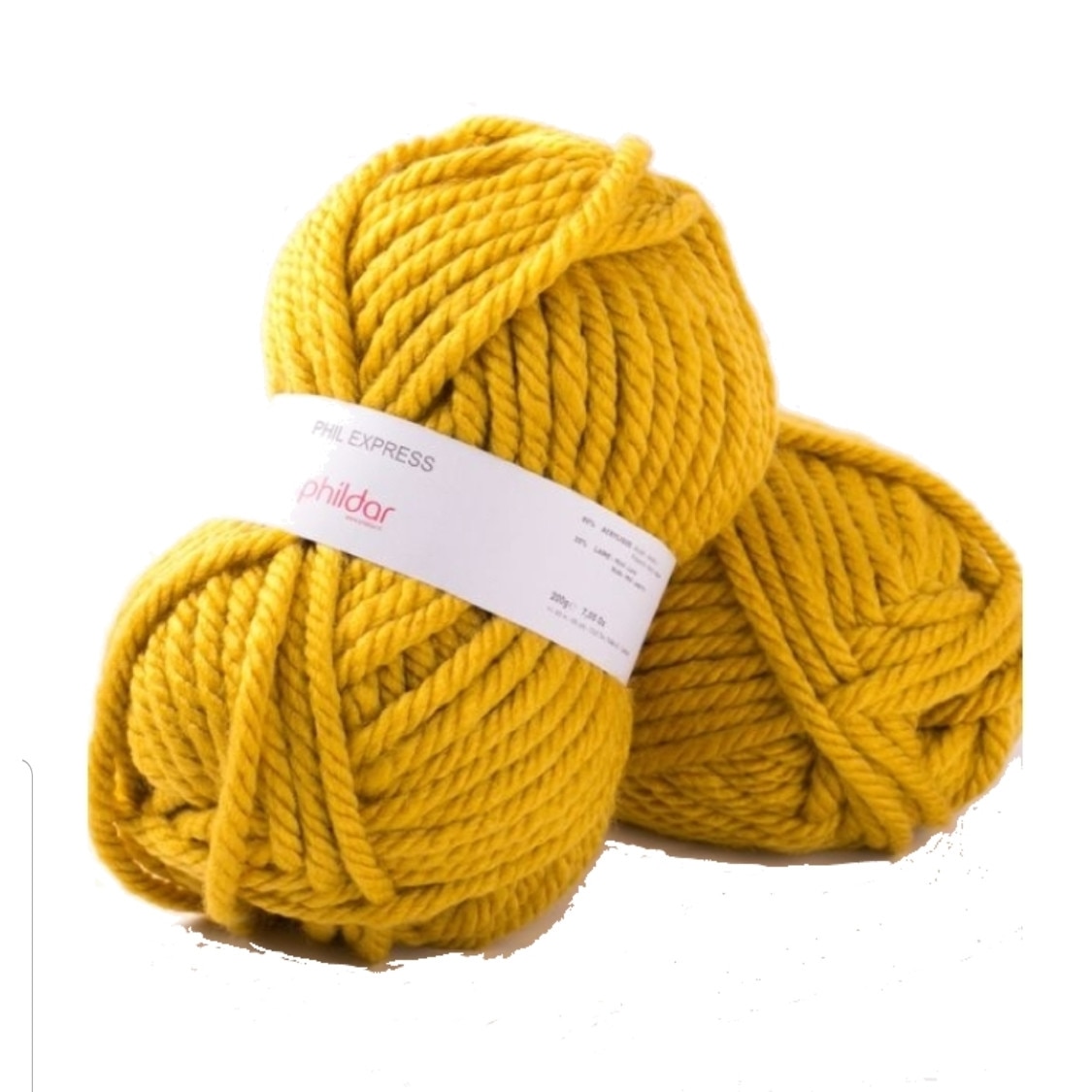 Fir pentru impletit Phil Express 1019 Soufre, lungime 60 metri