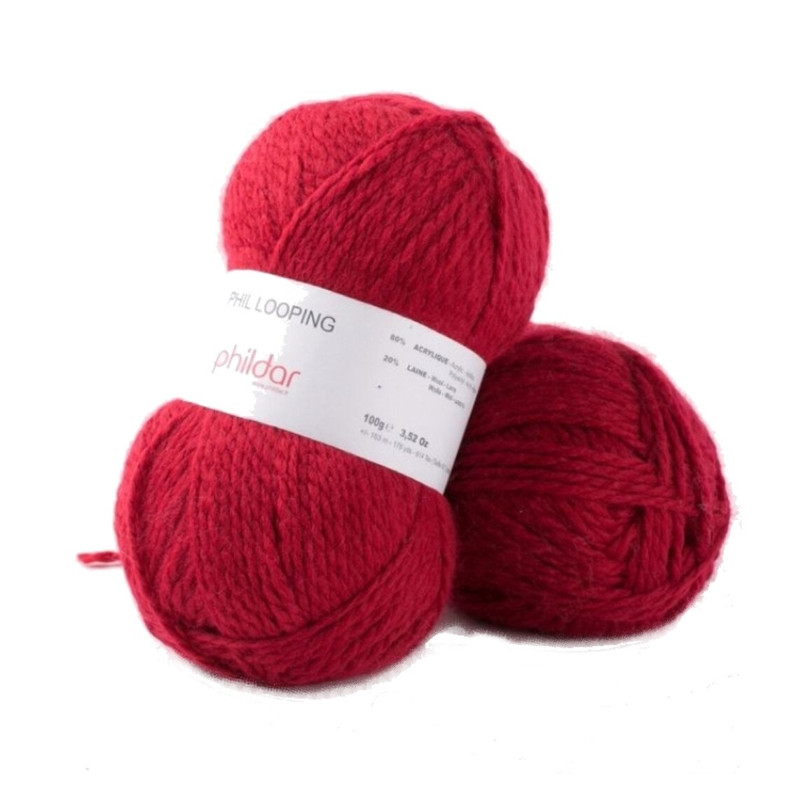 Fir pentru impletit Phil Looping 1038 Amarante, lungime 163 metri