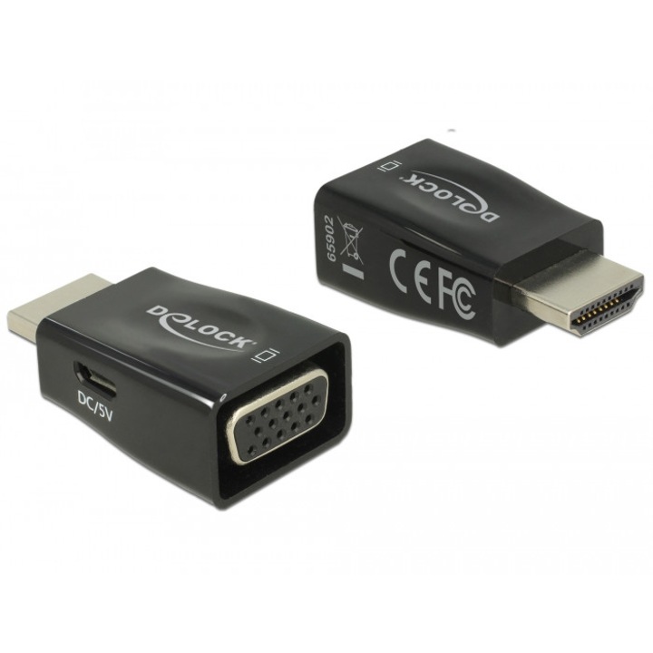 Адаптер HDMI-VGA, M-F, DELOCK 65902