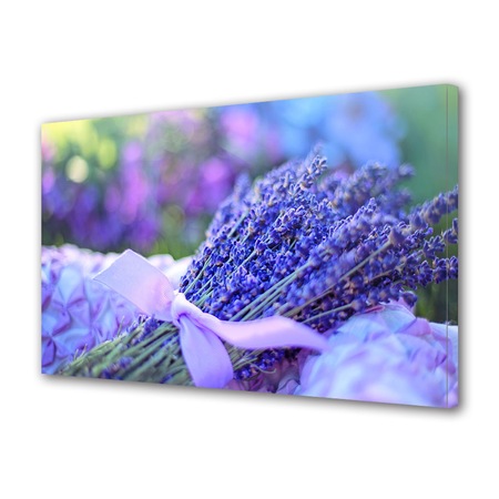 Tablou Canvas Fosforescent Luminos In Intuneric Premium Art Factory Truecolor Flori Multicolor Lavanda Cu Panglica Roz Panza Pe Cadru De Lemn Decoratiuni Moderne Pentru Casa 40 X 60 Cm Emag Ro