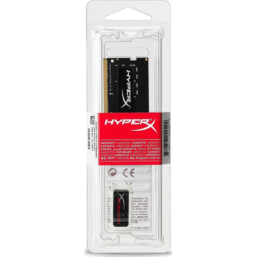 Memorie Kingston HyperX Impact, 4GB DDR4, 2400MHz, CL14 - eMAG.ro