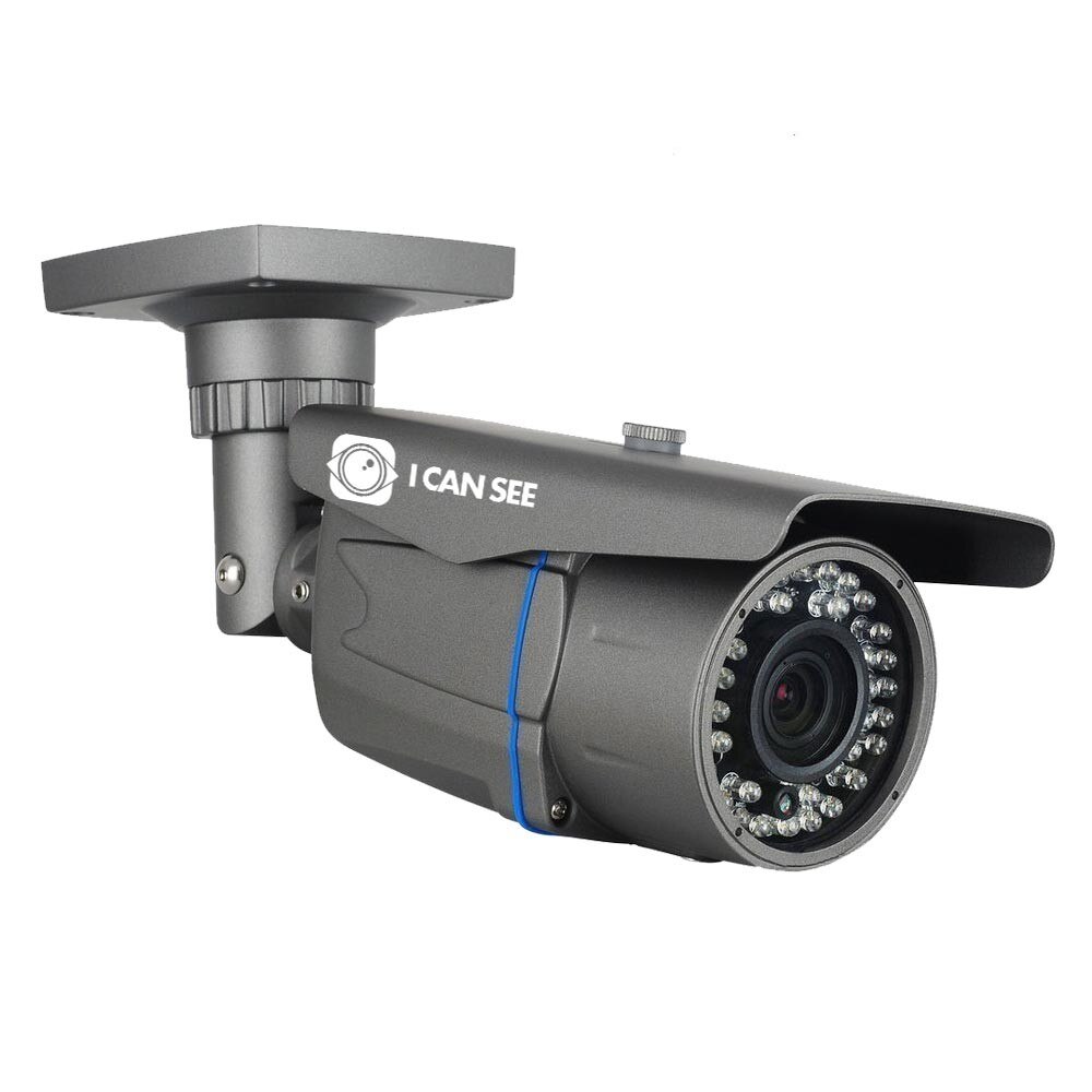Camera de Supraveghere ICANSEE, Exterior, Color, AHD, Model ICSMV-A1400, HD 960p, Senzor Imagine SONY CMOS, Lentila Varifocala 2,8-12mm, Night Vision 40 metri, Meniu OSD, IP66, Carcasa Gri