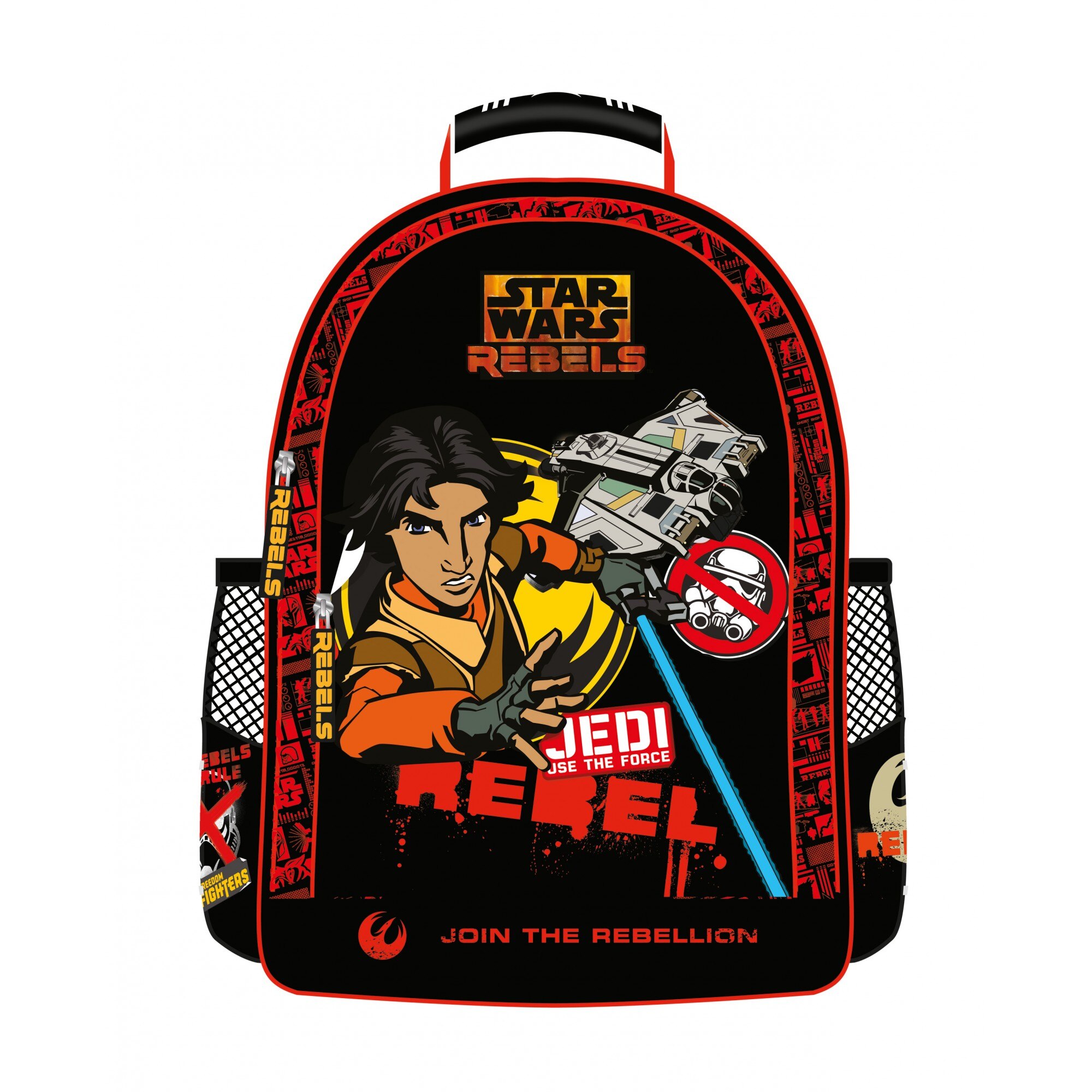 Ghiozdan Star Wars Ezra Rebels negru, 38 cm