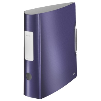Biblioraft Leitz 180 Active style, A4, 75mm, albastru violet Biblioraft Leitz 180 Active style, A4, 75mm, albastru violet