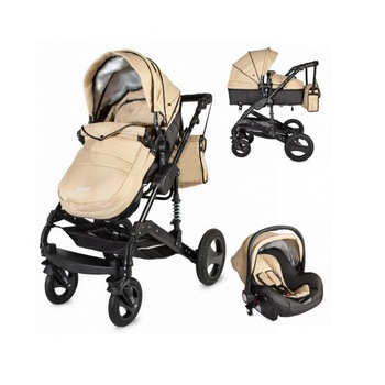 Carucior 3 in 1 transformabil Coccolle Oppa Bej Carucior 3 in 1 transformabil Coccolle Oppa Bej